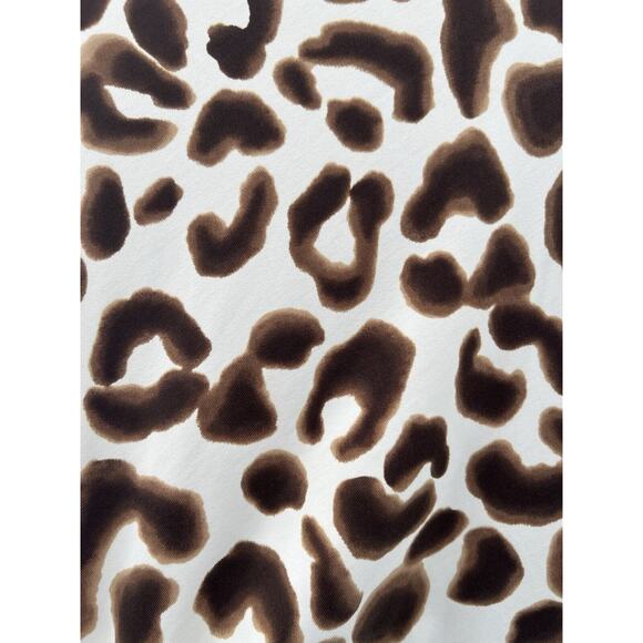 J. McLaughlin Women’s Short Sleeve Elora Animal Print Faux Wrap Dress Large - Picture 10 of 12